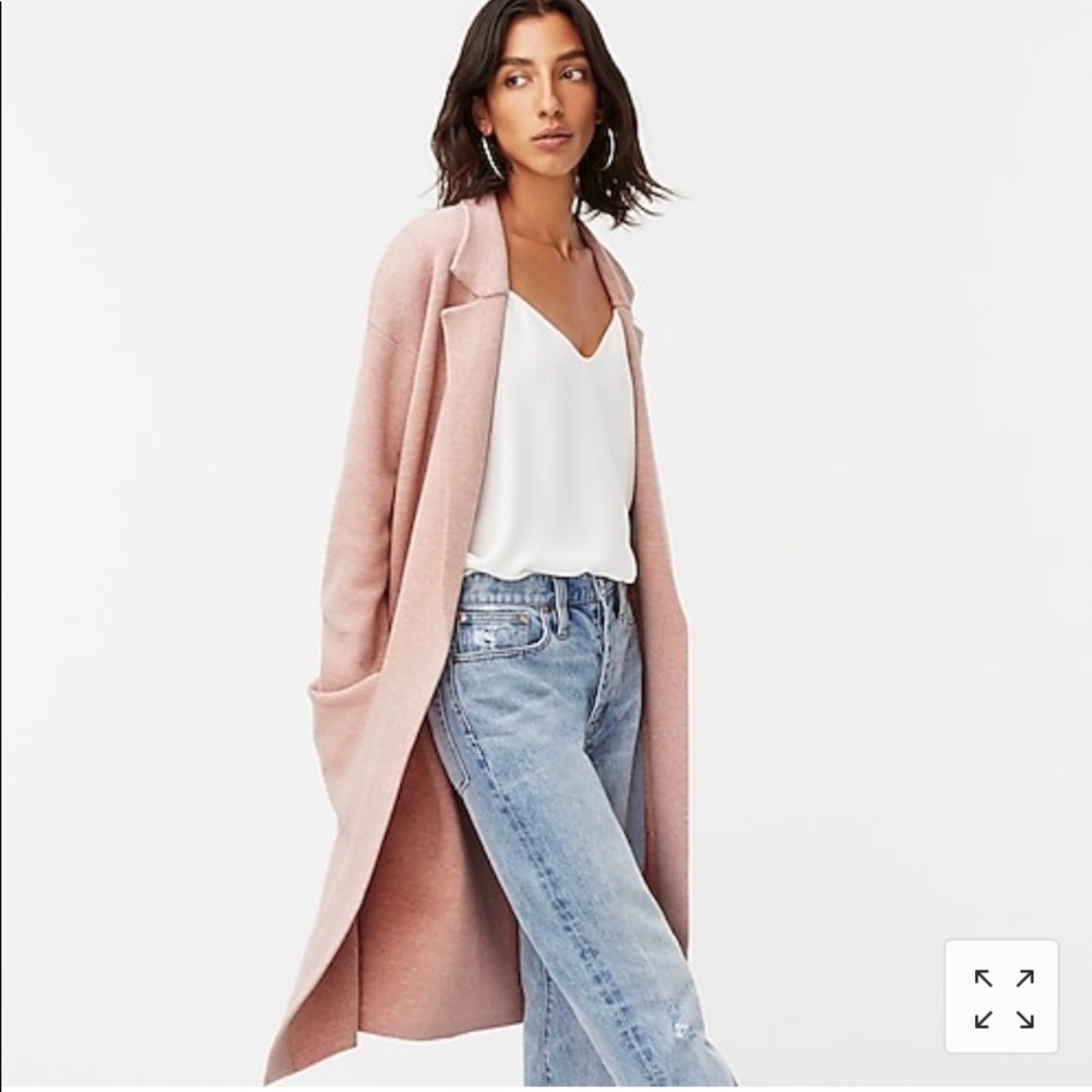 J.Crew Ella Open Front Long Sweater Blazer